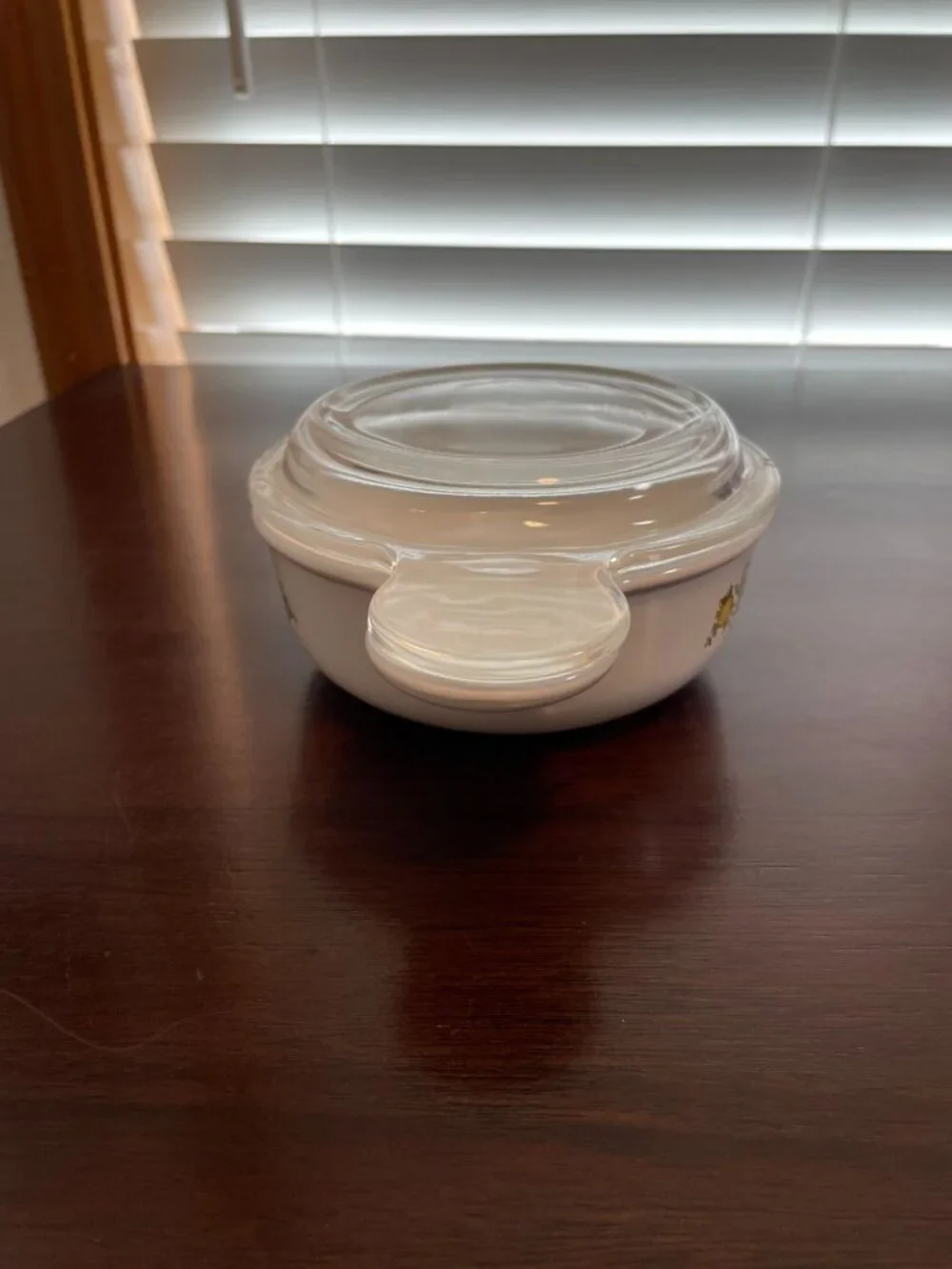 Vintage CorningWare Spice of Life Grab-It Bowl with Original Glass Lid, 15 oz P-